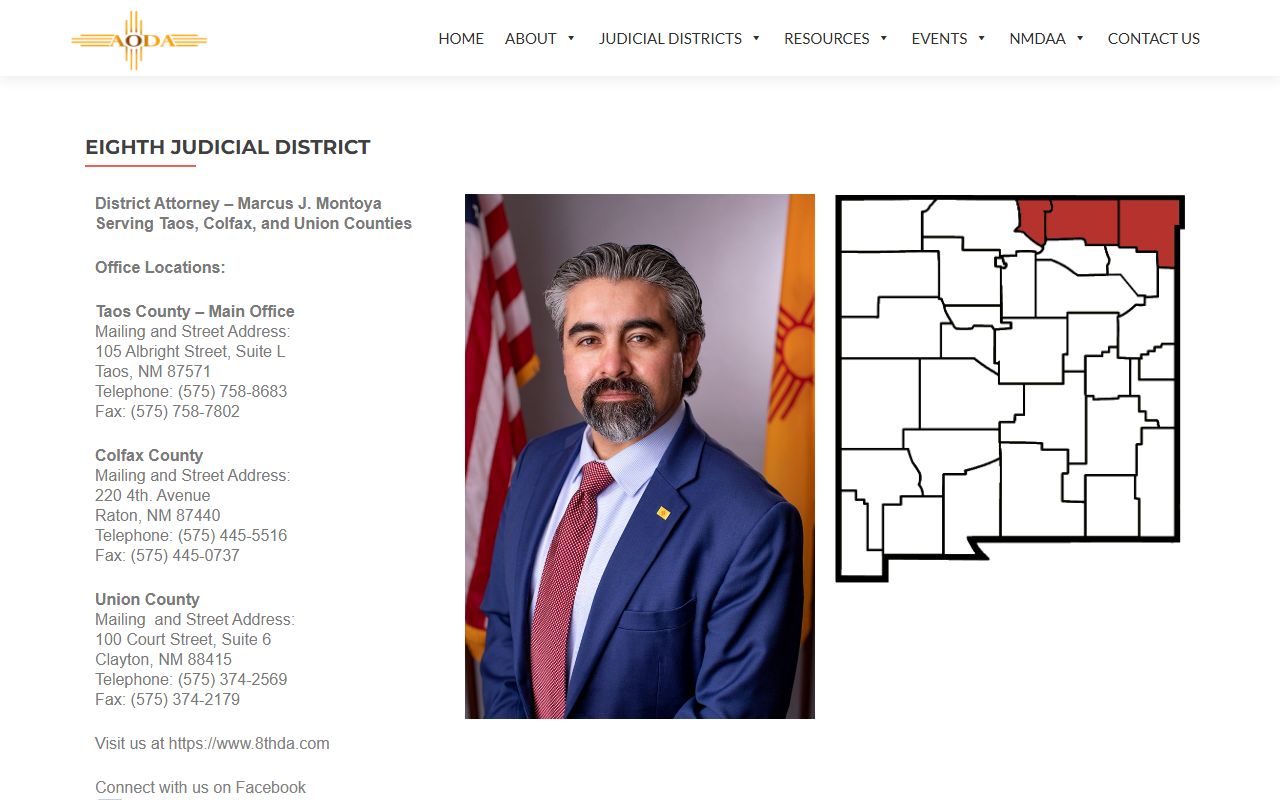 Union County criminal court records Eighth Judicial District Attorney directory