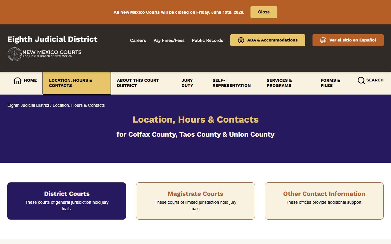 Union County court records location and docket contacts
