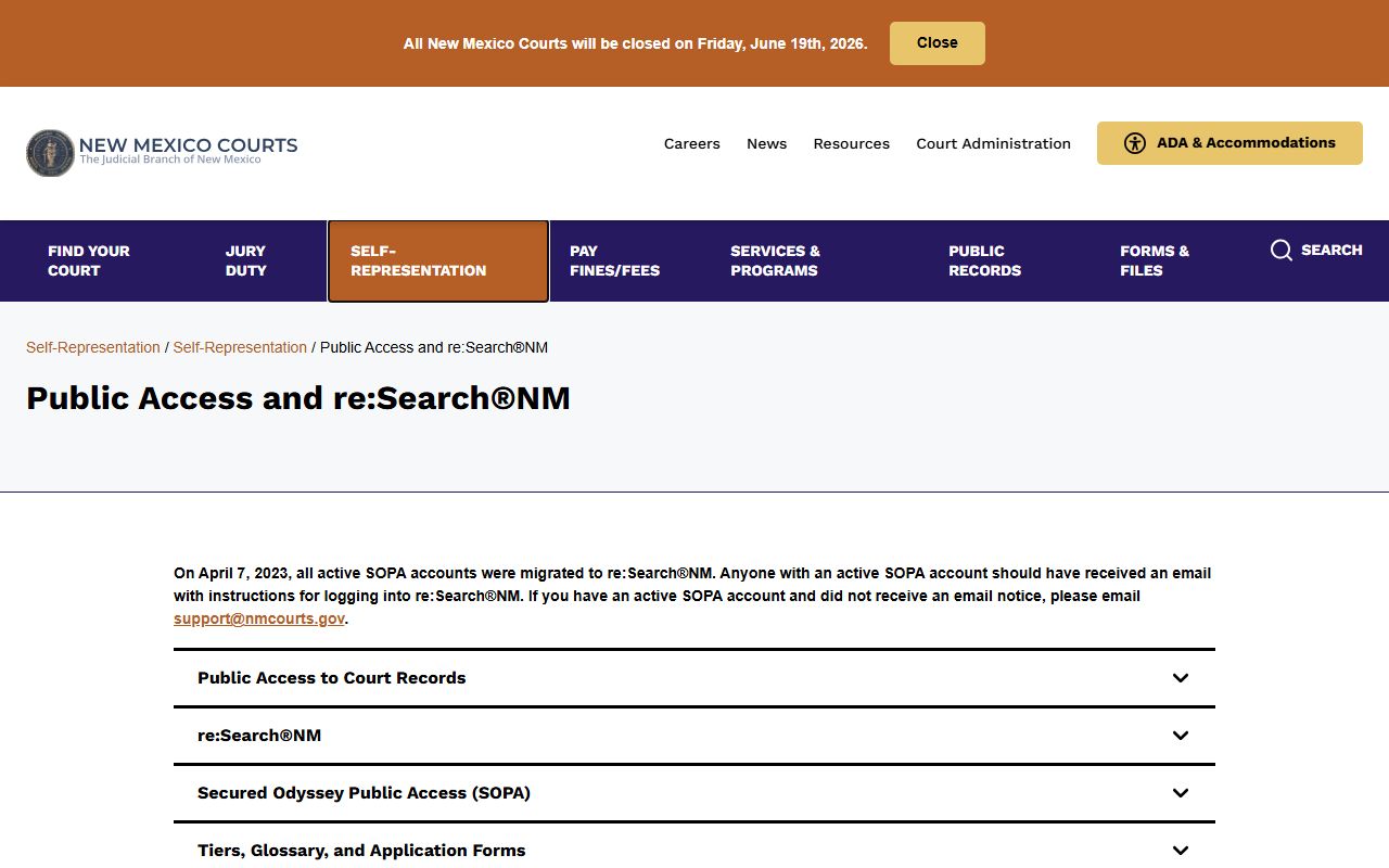 Union County court records public access and reSearchNM