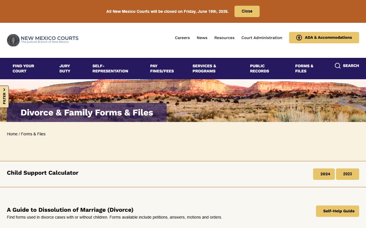 Union County marriage and divorce records New Mexico Courts divorce forms