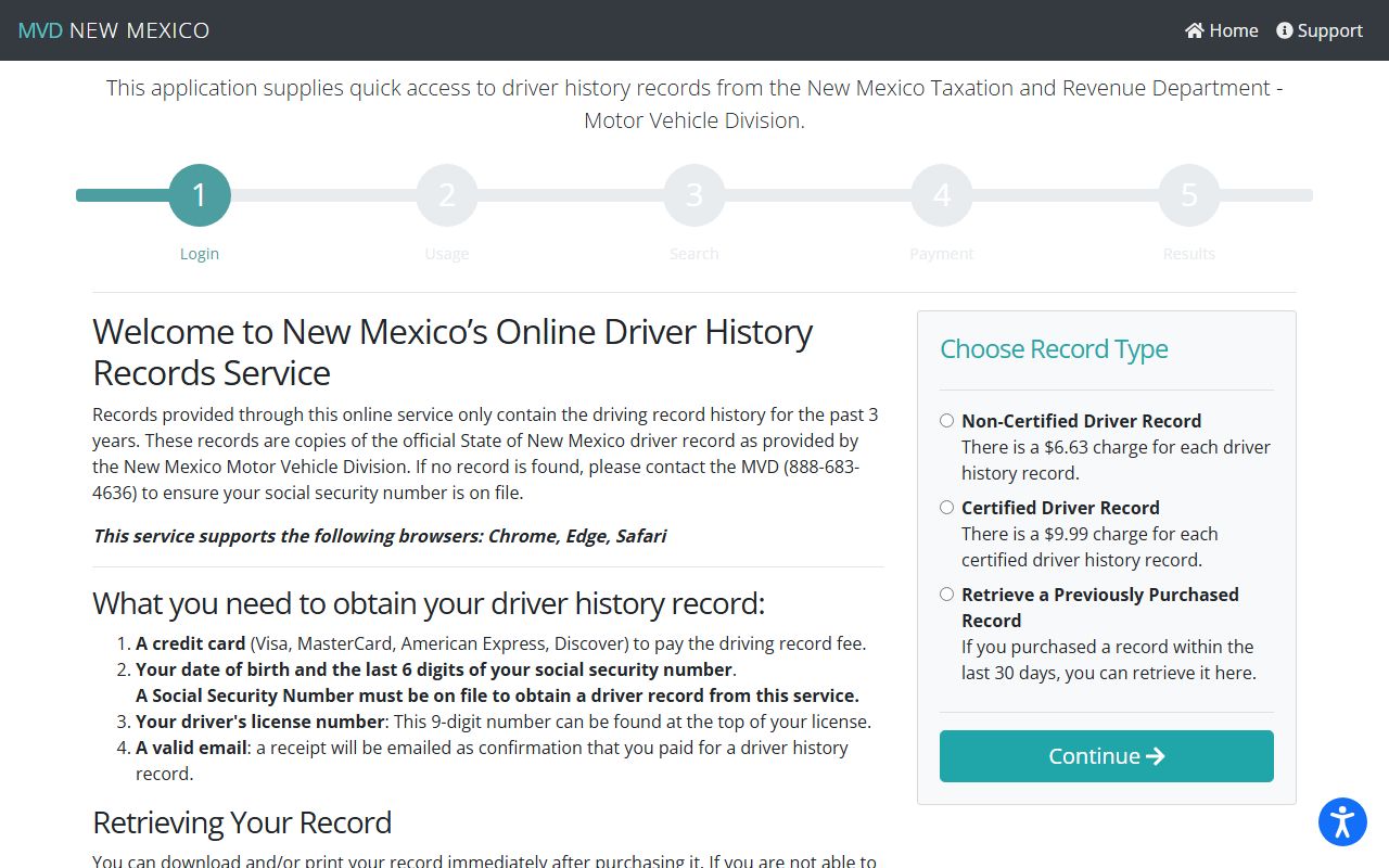 Union County traffic court records New Mexico online driver history records