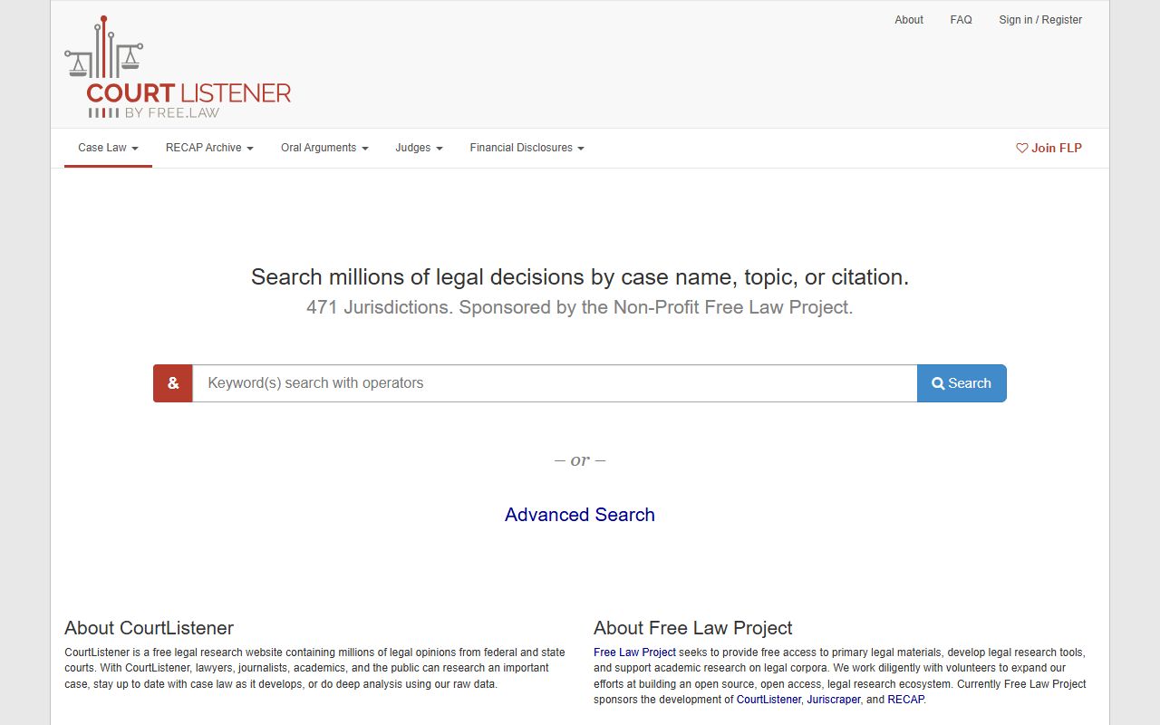 Union County warrant records CourtListener legal research alternative
